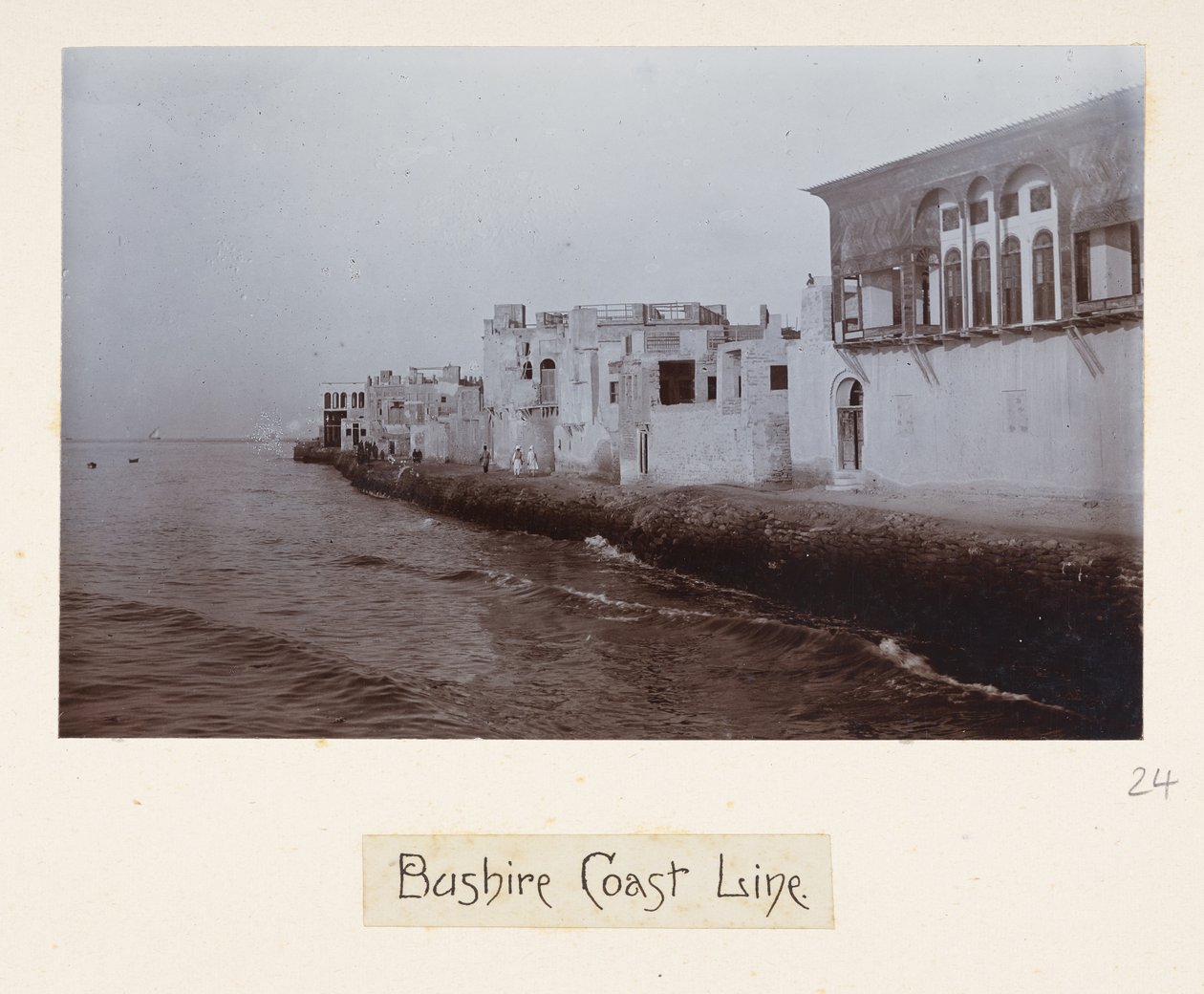 Línea costera de Bushire, de 