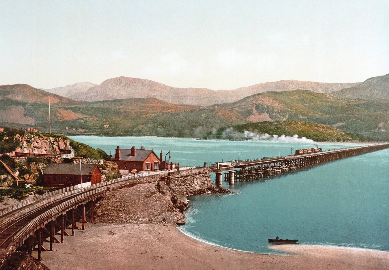 Cadair Idris y el puente de Barmouth de English Photographer