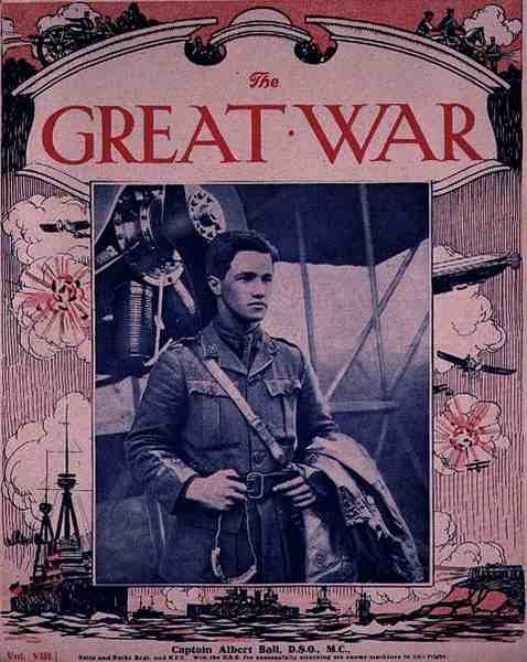 Capitán Albert Ball (1896-1917) D.S.O, M.C., portada de 