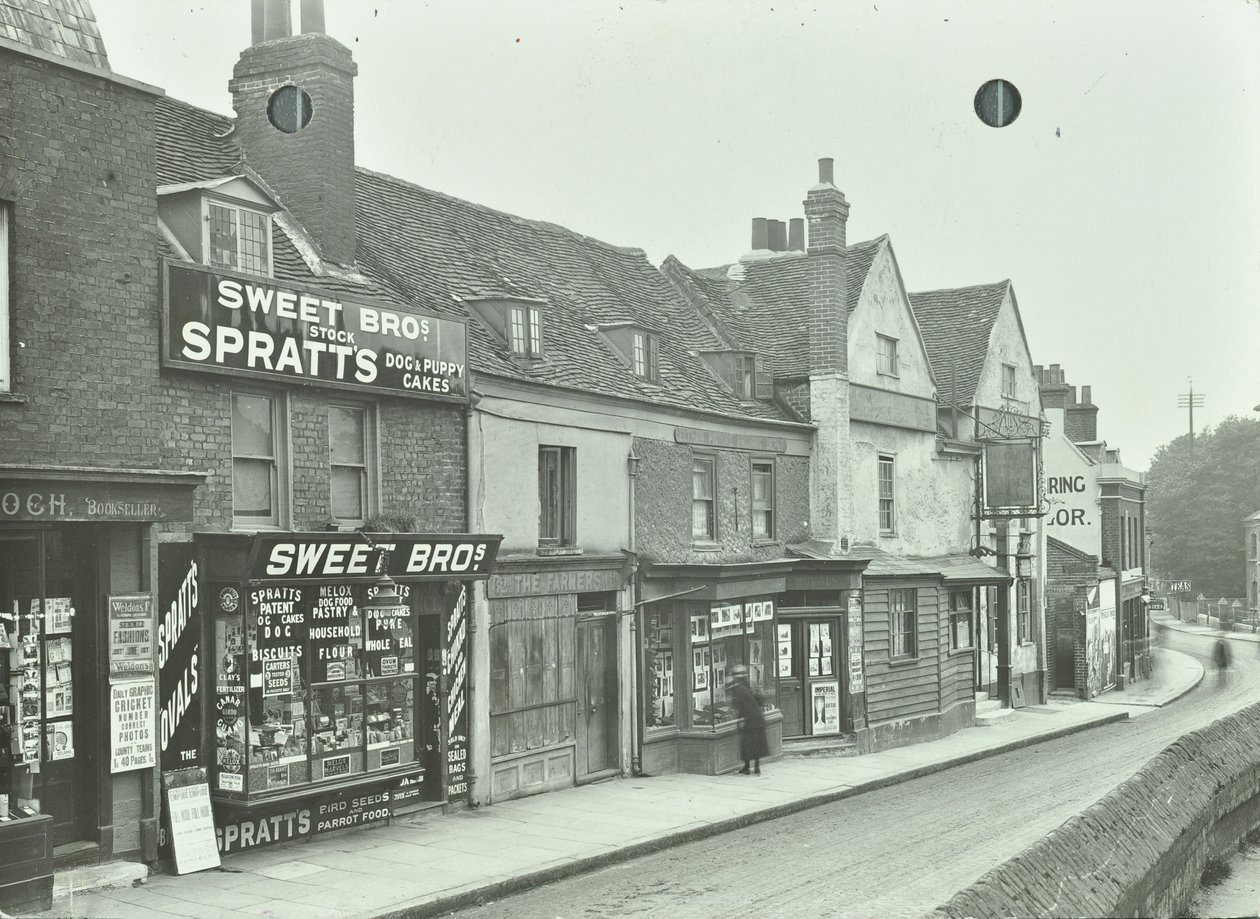 Eltham High Street: mirando al oeste desde Saint John