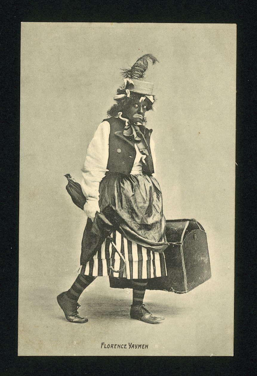 Florence Yaymen, comediante y bailarina inglesa de music hall (foto b/n) de English Photographer