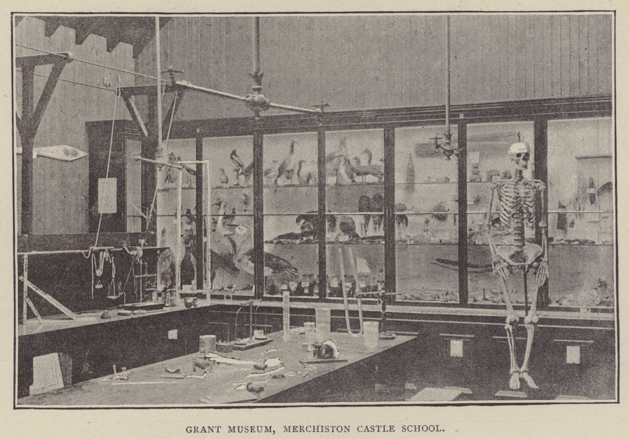 Museo Grant, Escuela del castillo de Merchiston (grabado) de English Photographer