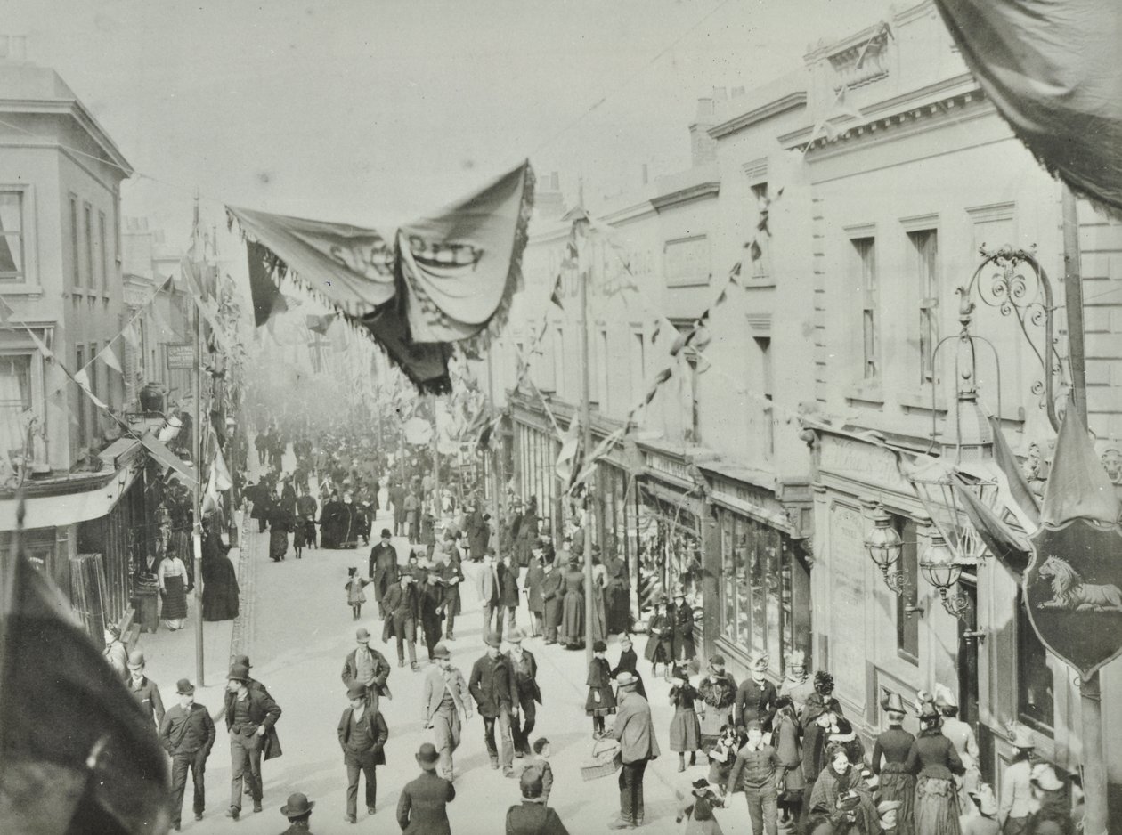 Hare Street: inauguración del ferry de Woolwich, 1889 de English Photographer