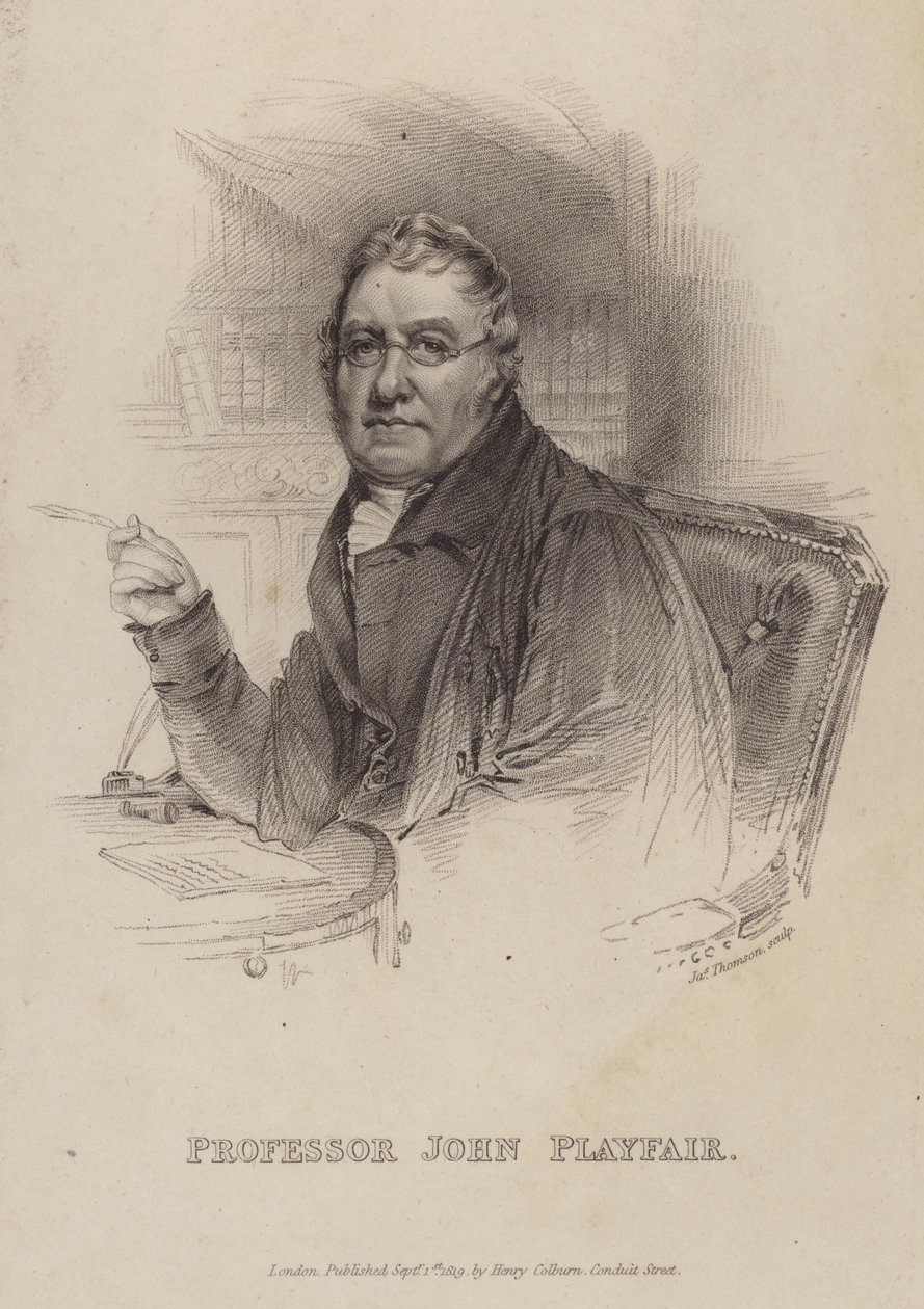 John Playfair, matemático, físico y geólogo escocés (grabado) de English Photographer