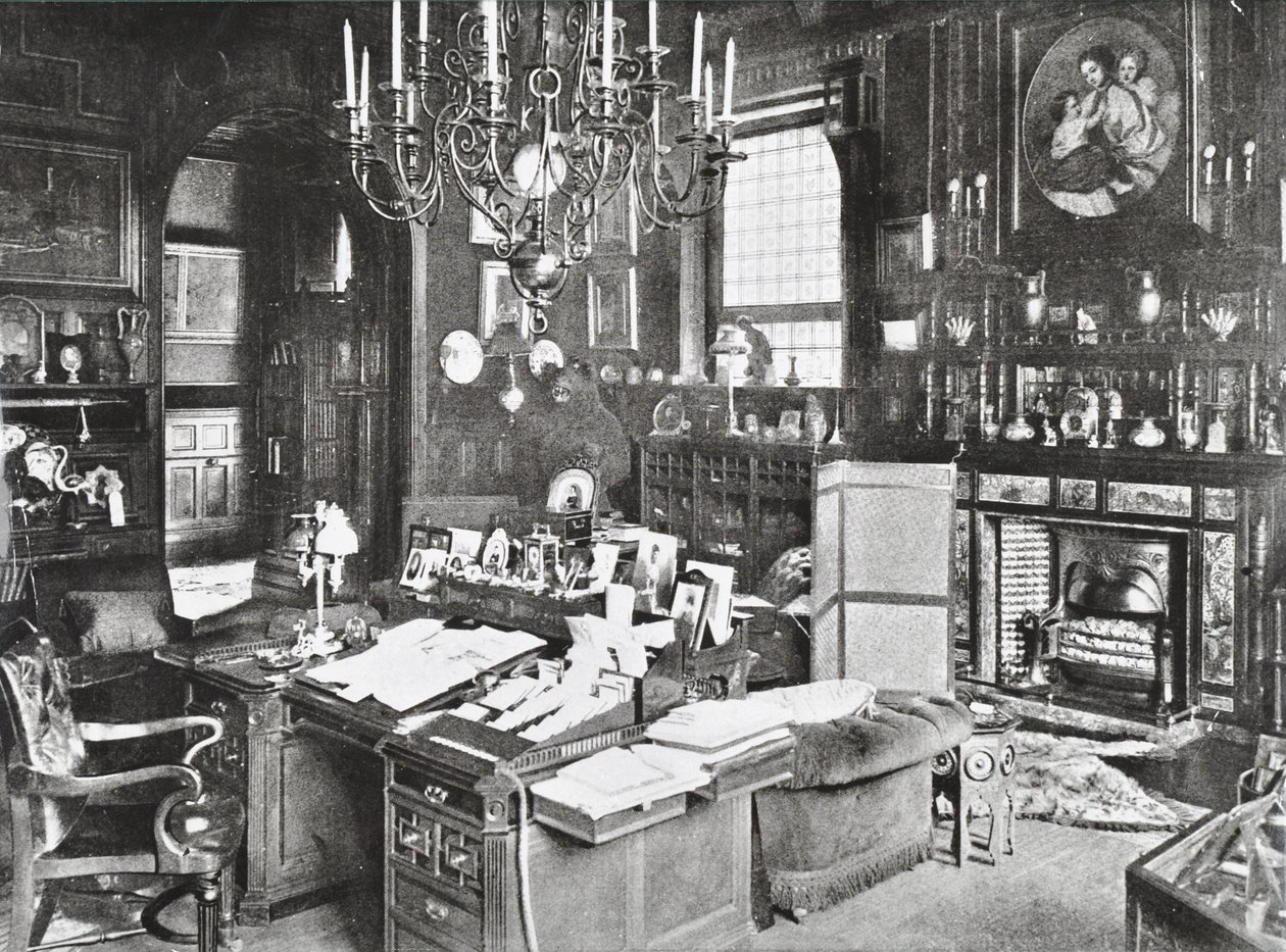 Marlborough House, Pall Mall, Westminster LB: Estudio del Príncipe de Gales, 1895 de English Photographer