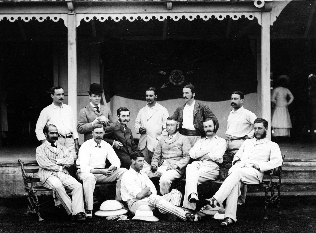 Equipo de cricket Old Harrovian en India, 1878 de English Photographer