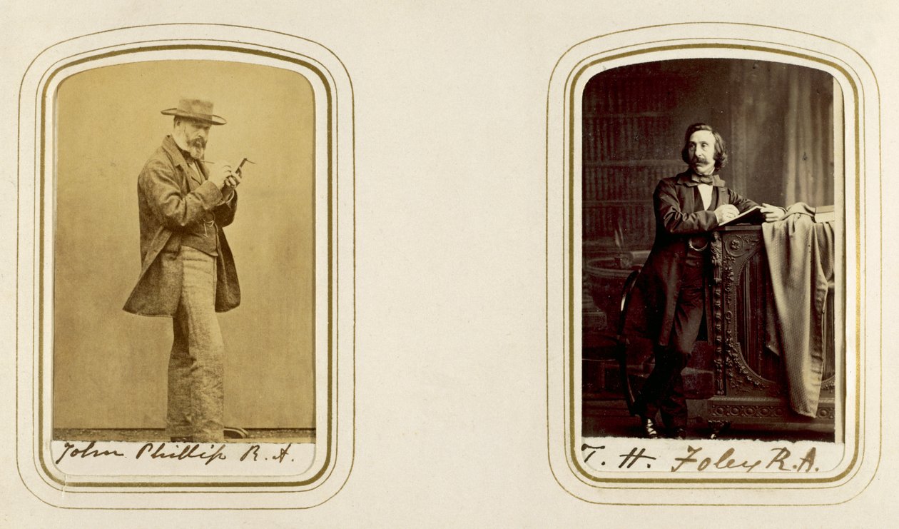 Retratos de John Phillip y John Henry Foley de English Photographer