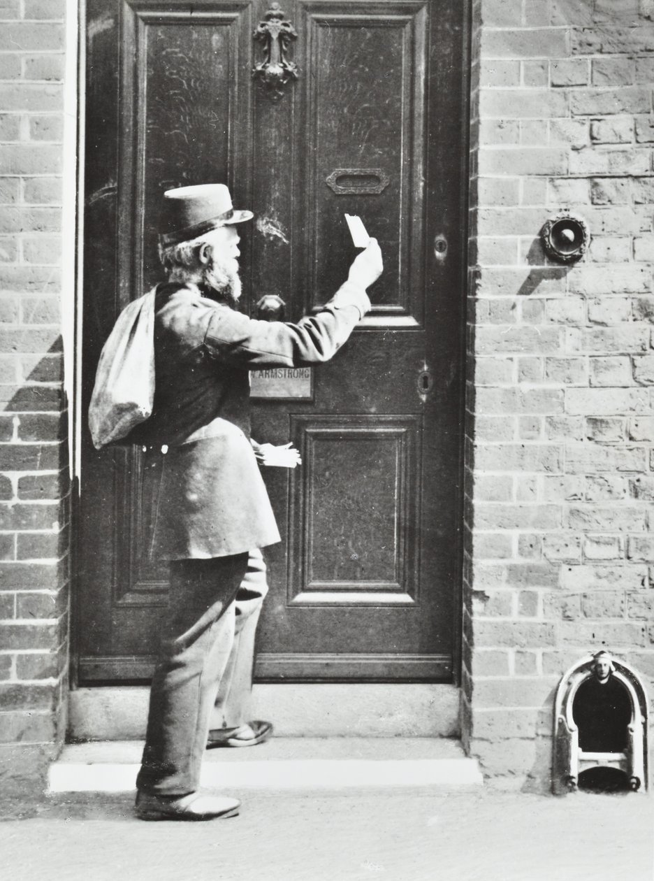 Cartero en King William Walk, Greenwich, 1885 de English Photographer