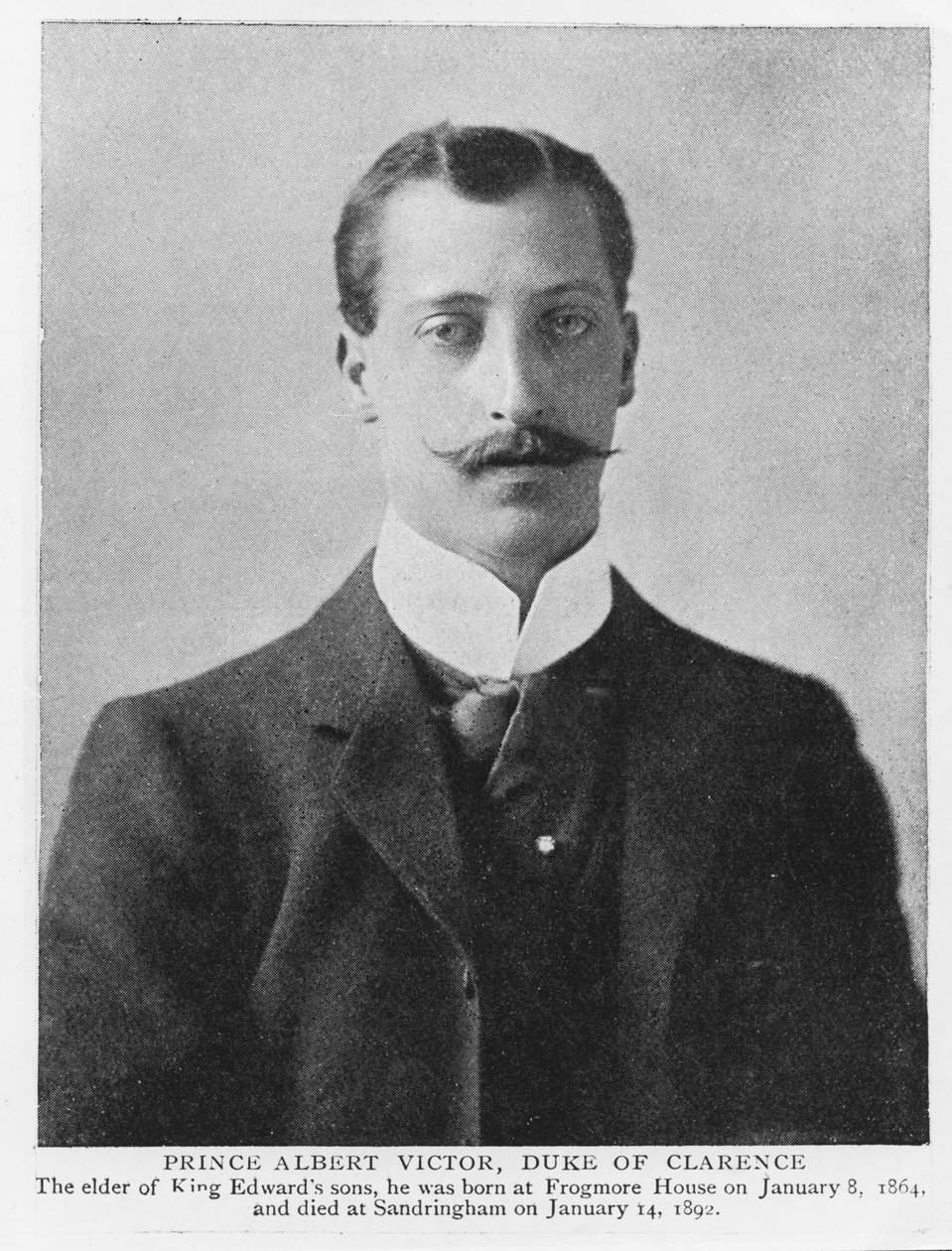 Príncipe Alberto Víctor, Duque de Clarence y Avondale (1864-92) de English Photographer
