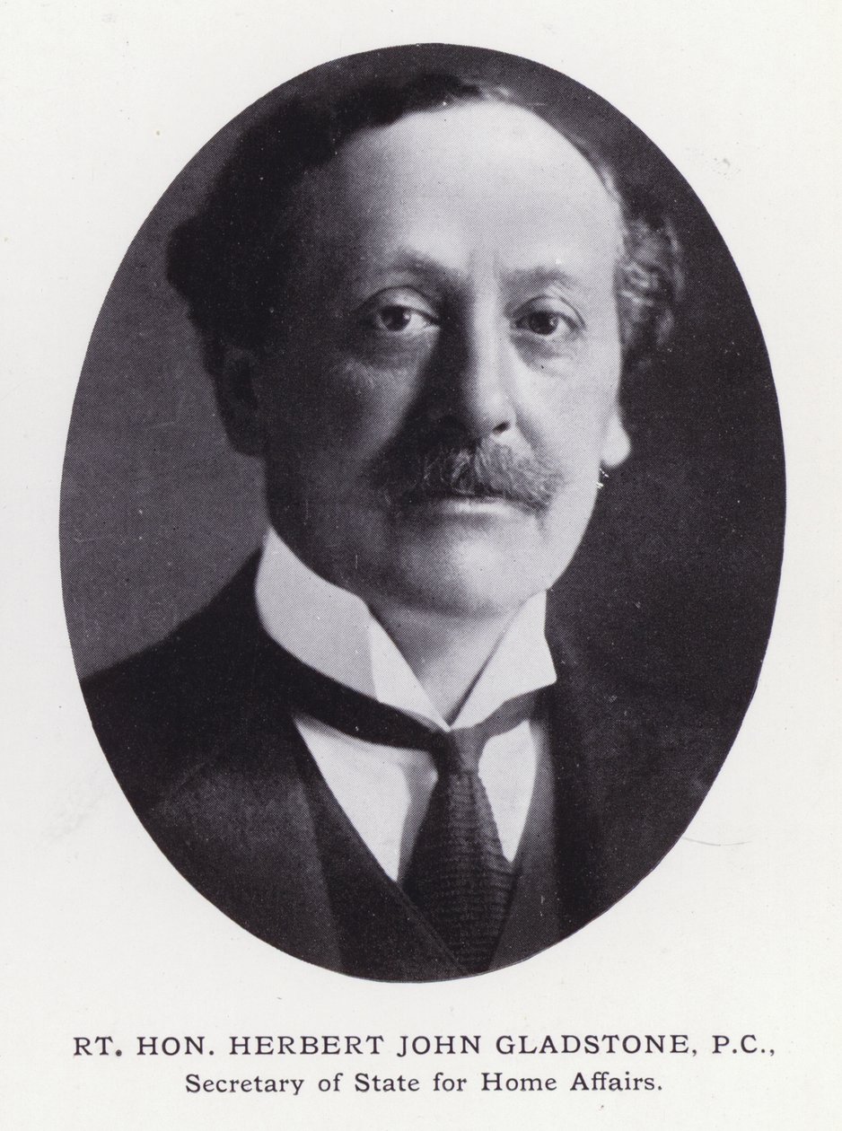 Hombres prominentes de Londres: Rt Hon Herbert John Gladstone de English Photographer