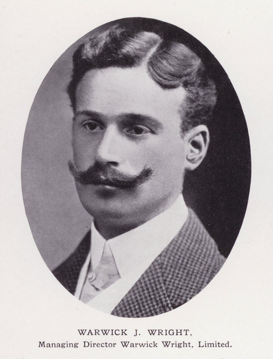 Hombres prominentes de Londres: Warwick J Wright de English Photographer