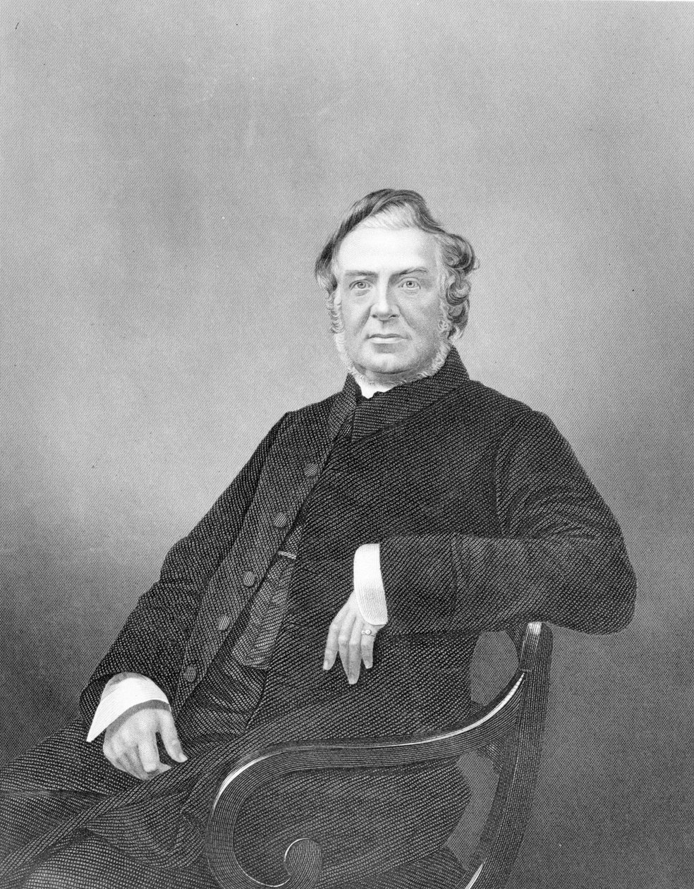 Reverendo Hugh Stowell, grabado por D. J. Pound de English Photographer
