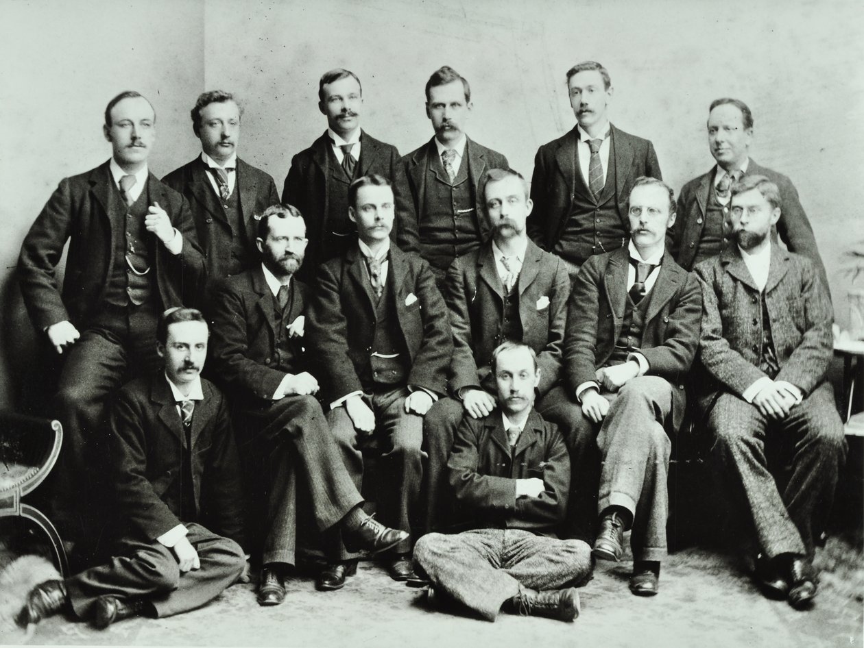 Rosendale Road School: grupo de maestros, 1897 de English Photographer