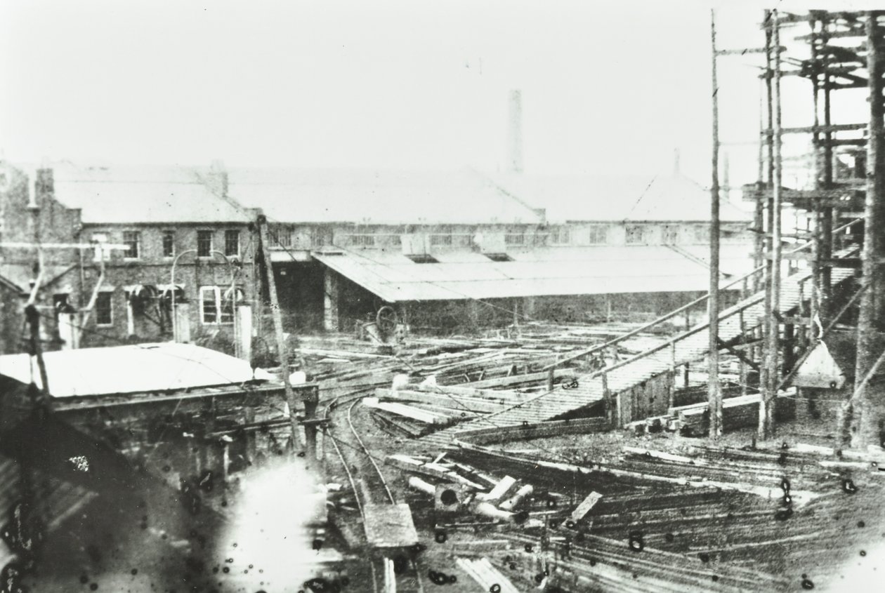 Astillero Samudas, Londres, 1863 de English Photographer