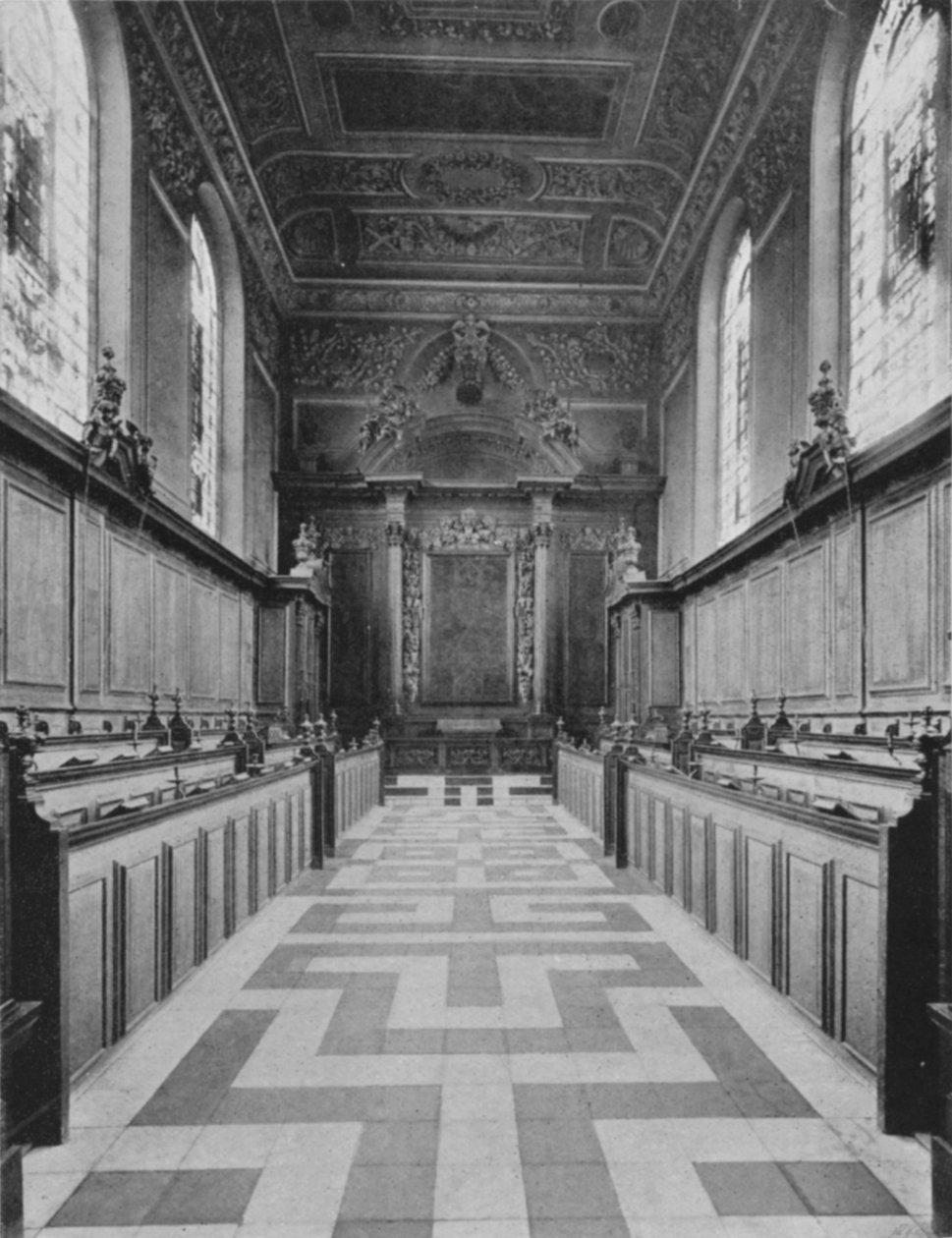 Capilla del Trinity College (foto en blanco y negro) de English Photographer