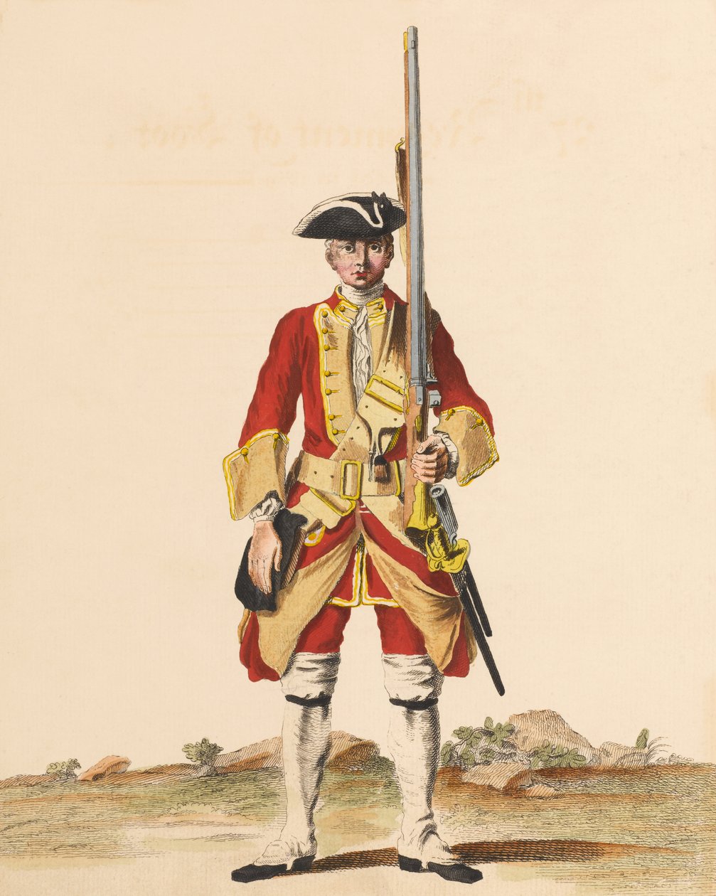 ¿27º Regimiento de Infantería?, c.1742 de English School