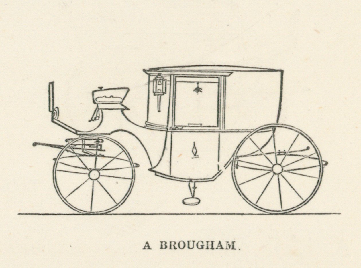 A Brougham (grabado) de English School