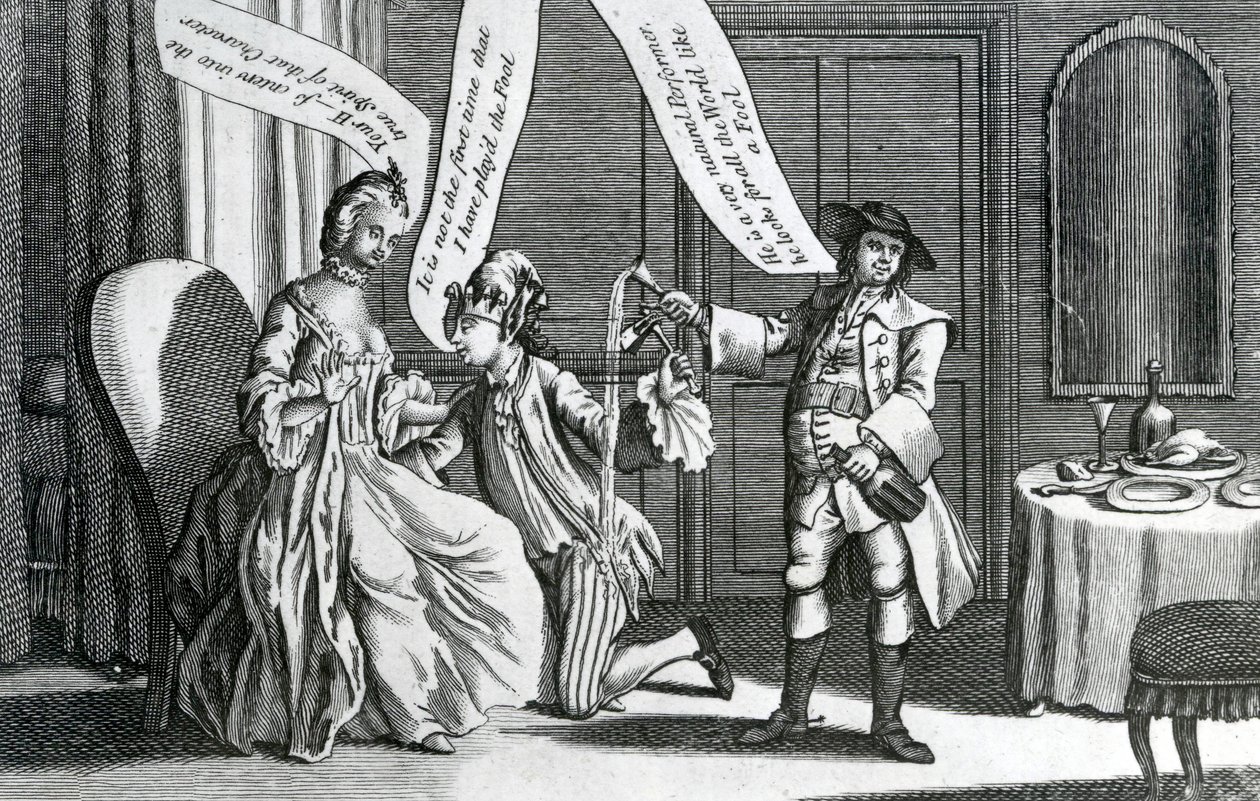 Cierta persona en el carácter de un tonto, 1770 de English School