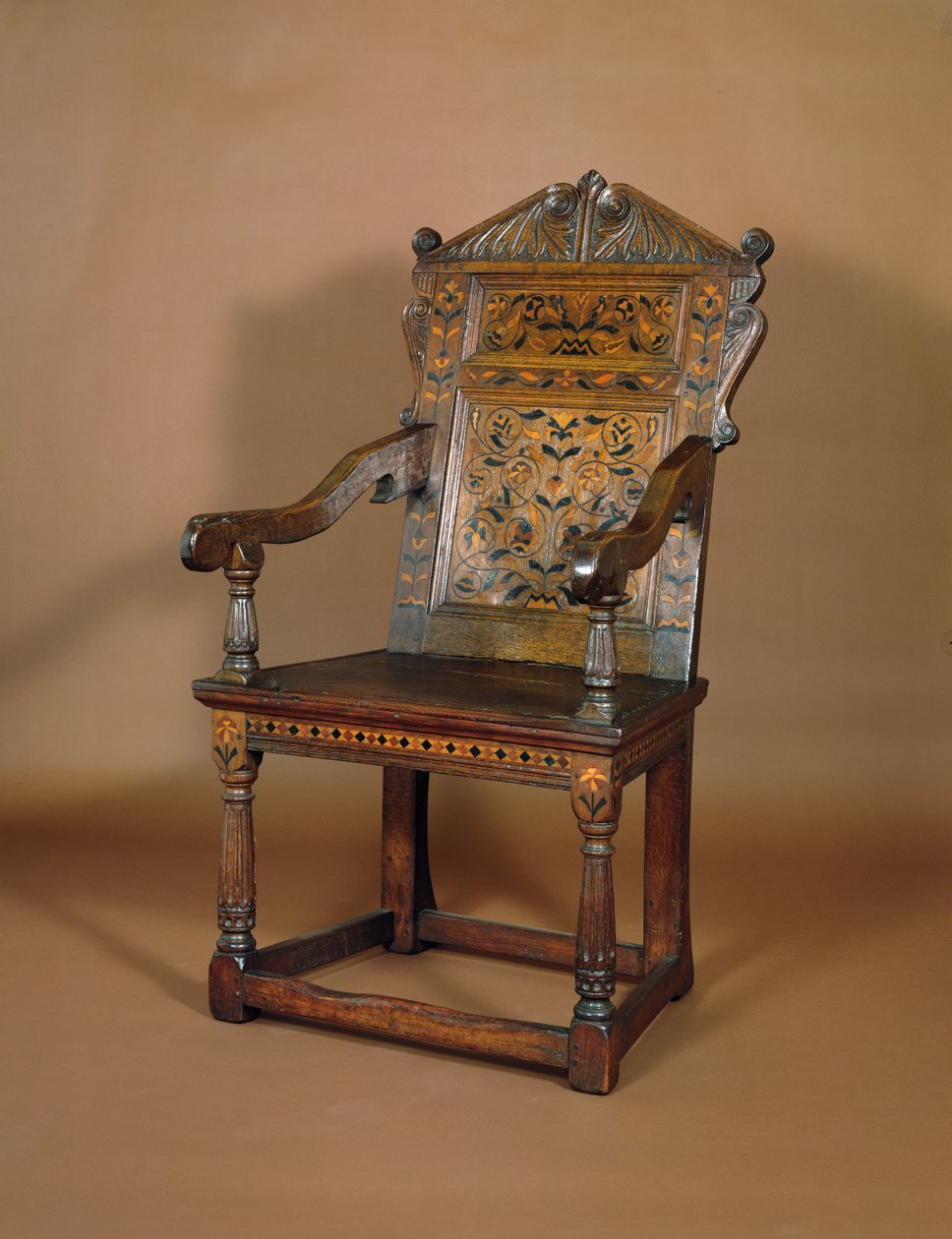 Sillón de Carlos I, mediados de 1600 de English School