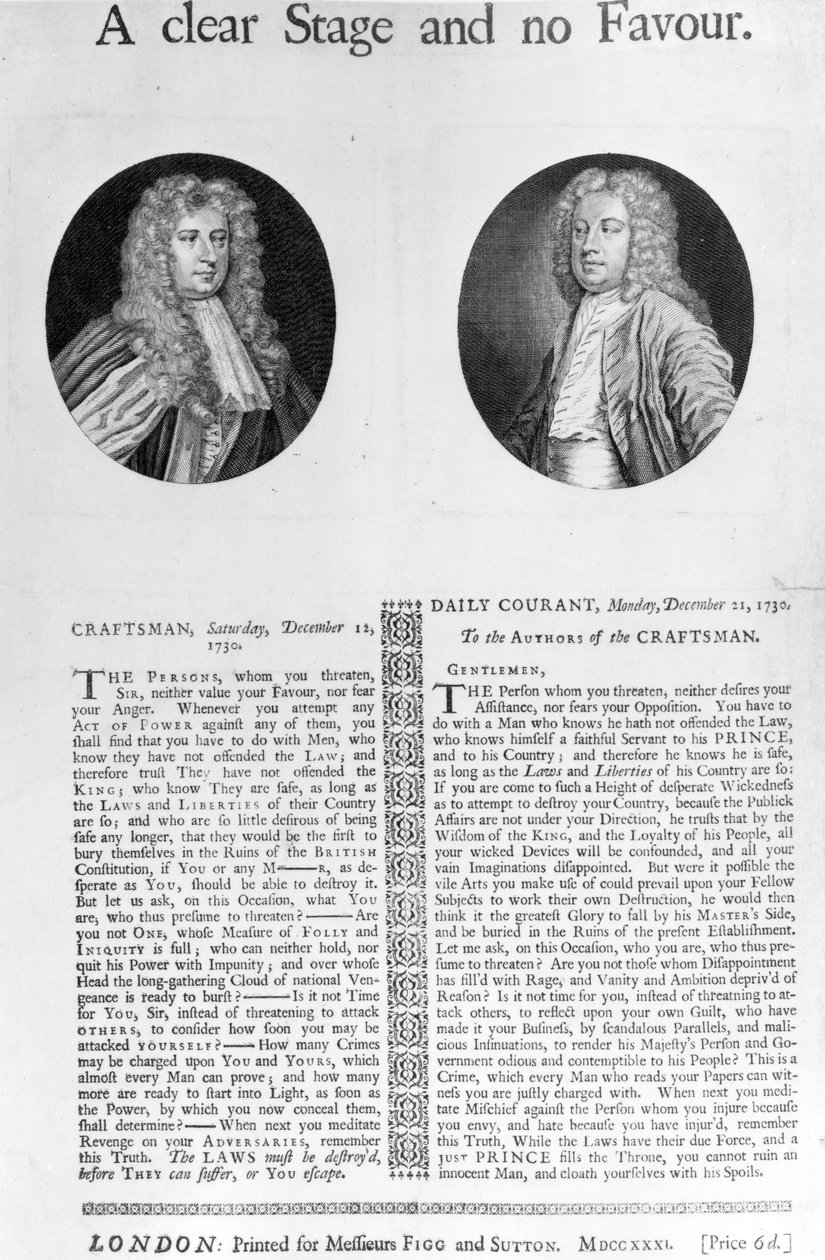 Un Escenario Claro y Sin Favor, 1730 de English School