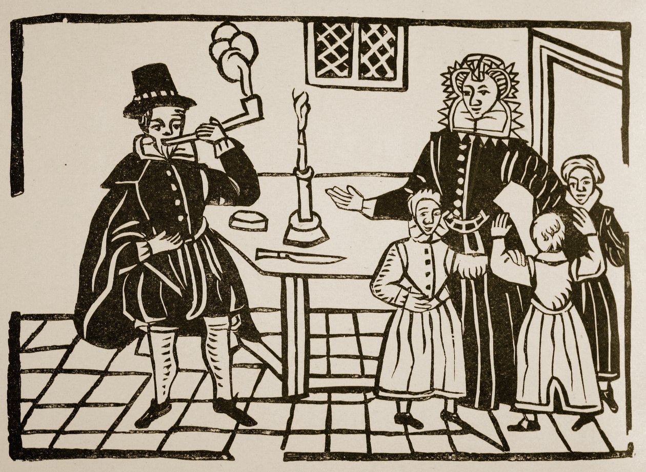 Un grupo familiar, principios del siglo XVII de English School