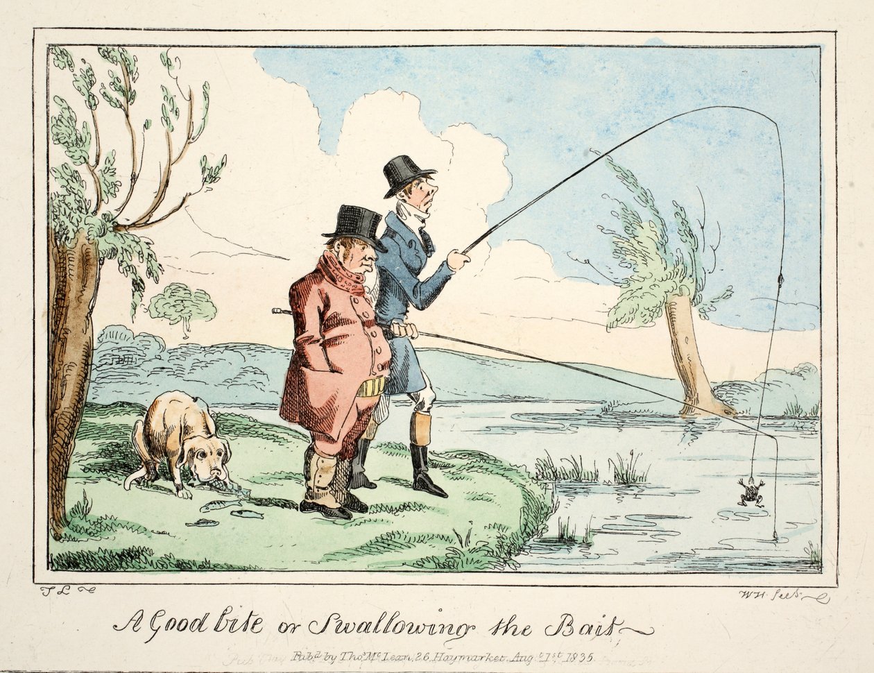 Un buen bocado o tragando el anzuelo, pub. 1835 de English School