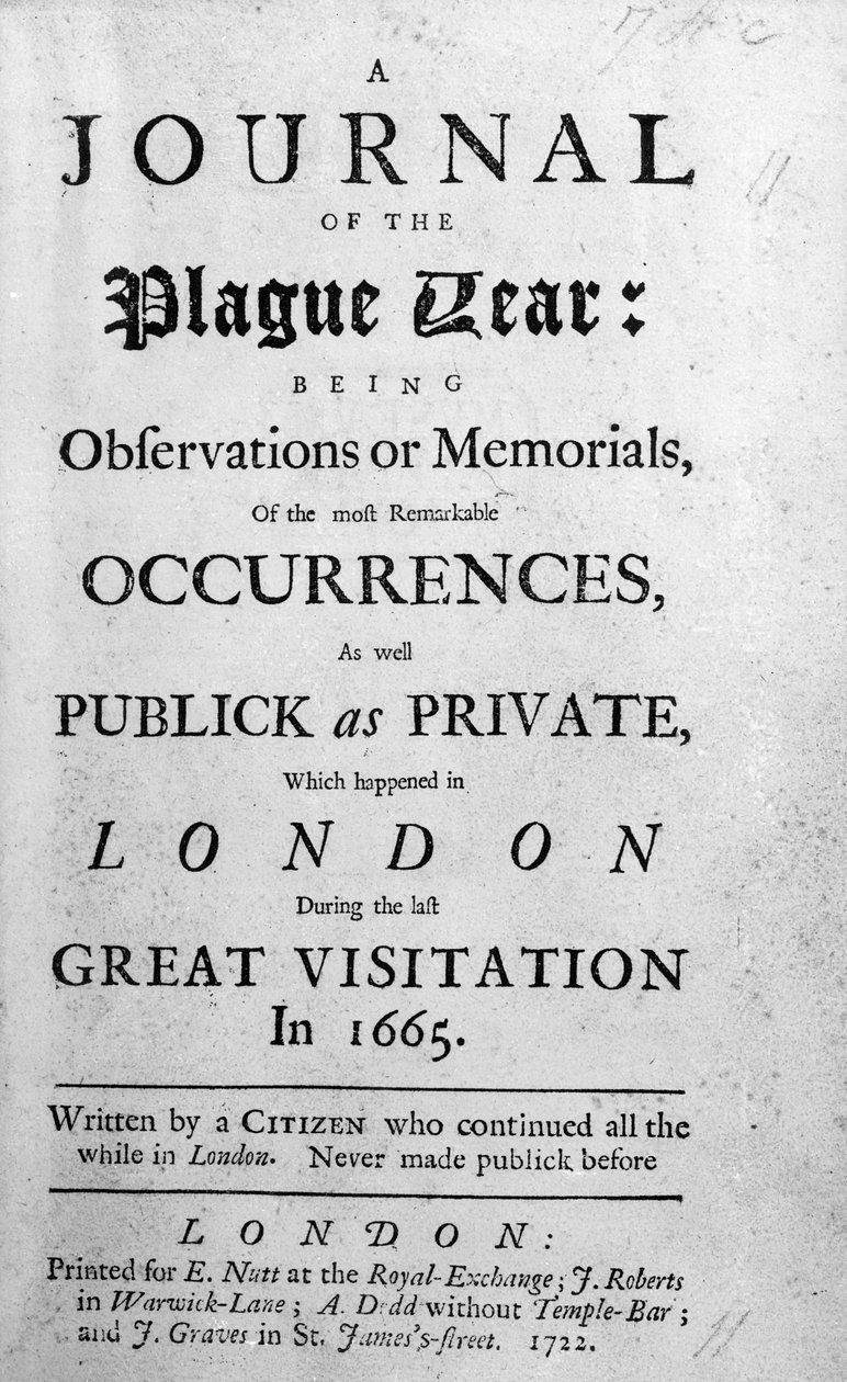 Un Diario del Año de la Peste, 1665 de English School