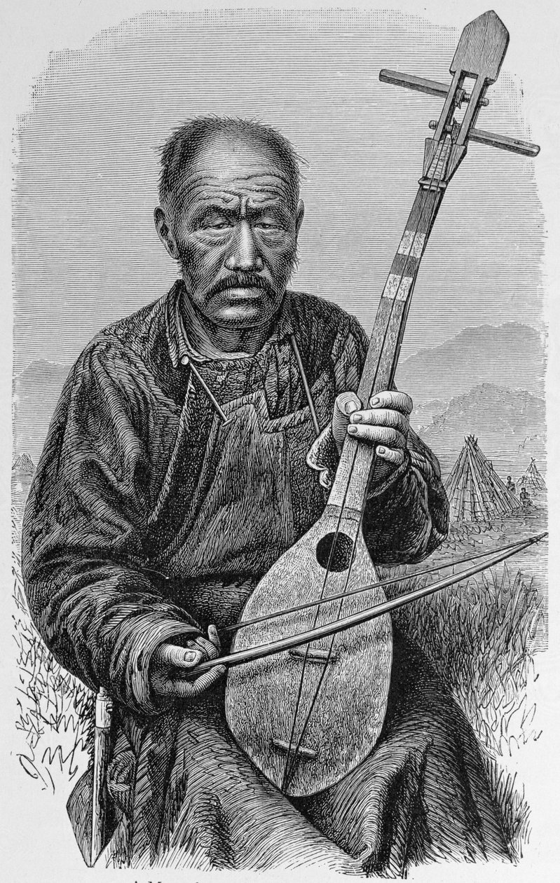Un músico mongol, de 