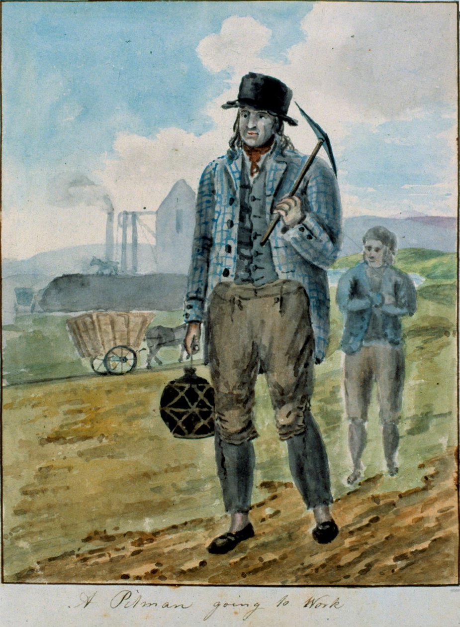 Un Minero yendo al Trabajo de English School