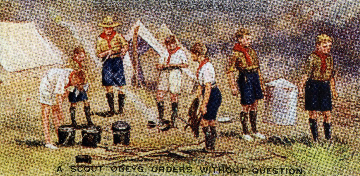 Un Scout Obedece Órdenes sin Preguntar, 1929 de English School