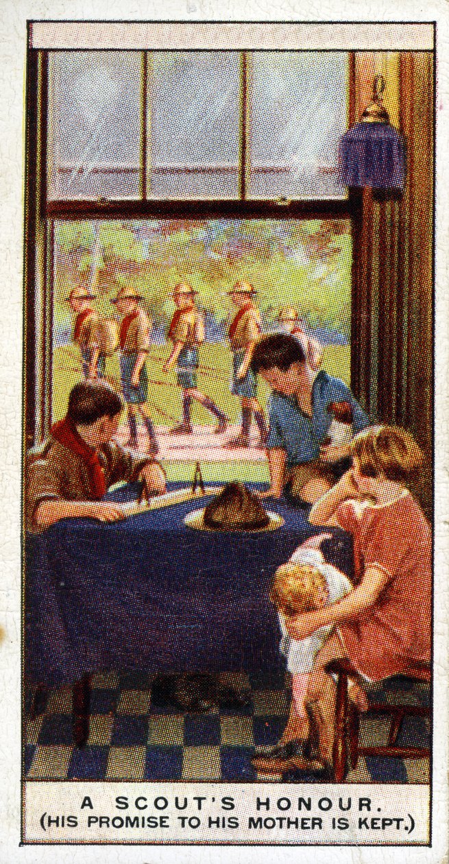 El Honor de un Scout es Confiable, 1929 de English School