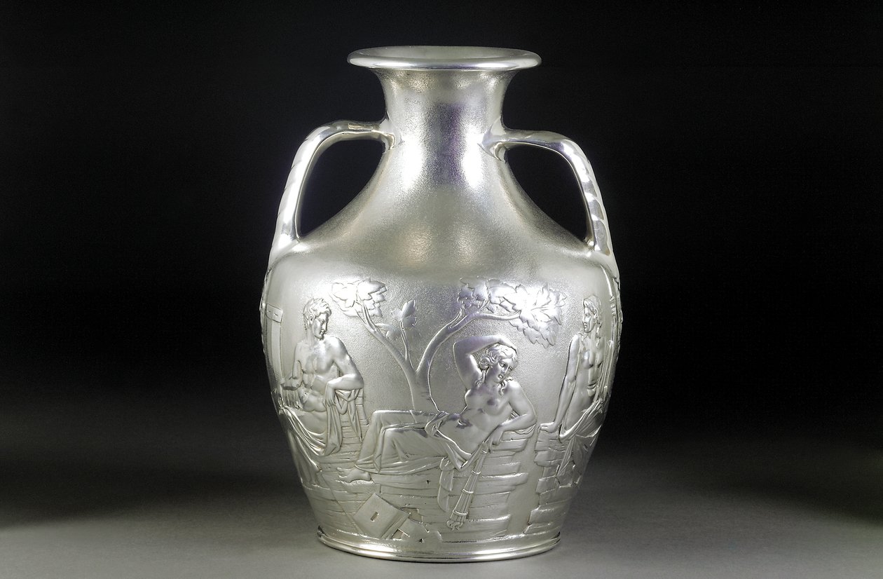 Réplica victoriana de plata del Jarrón de Portland, 1844 de English School