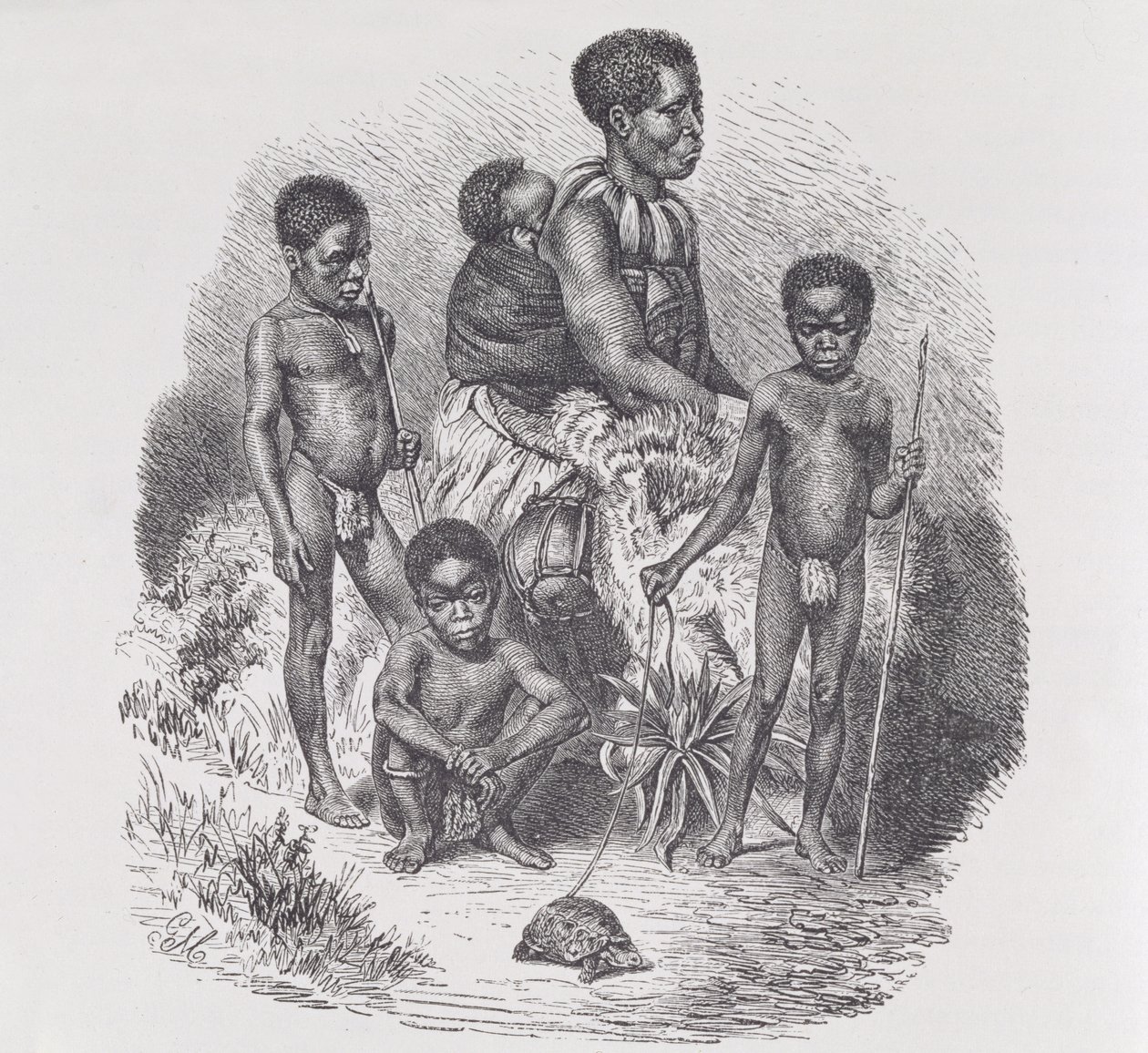Una familia zulú, de 