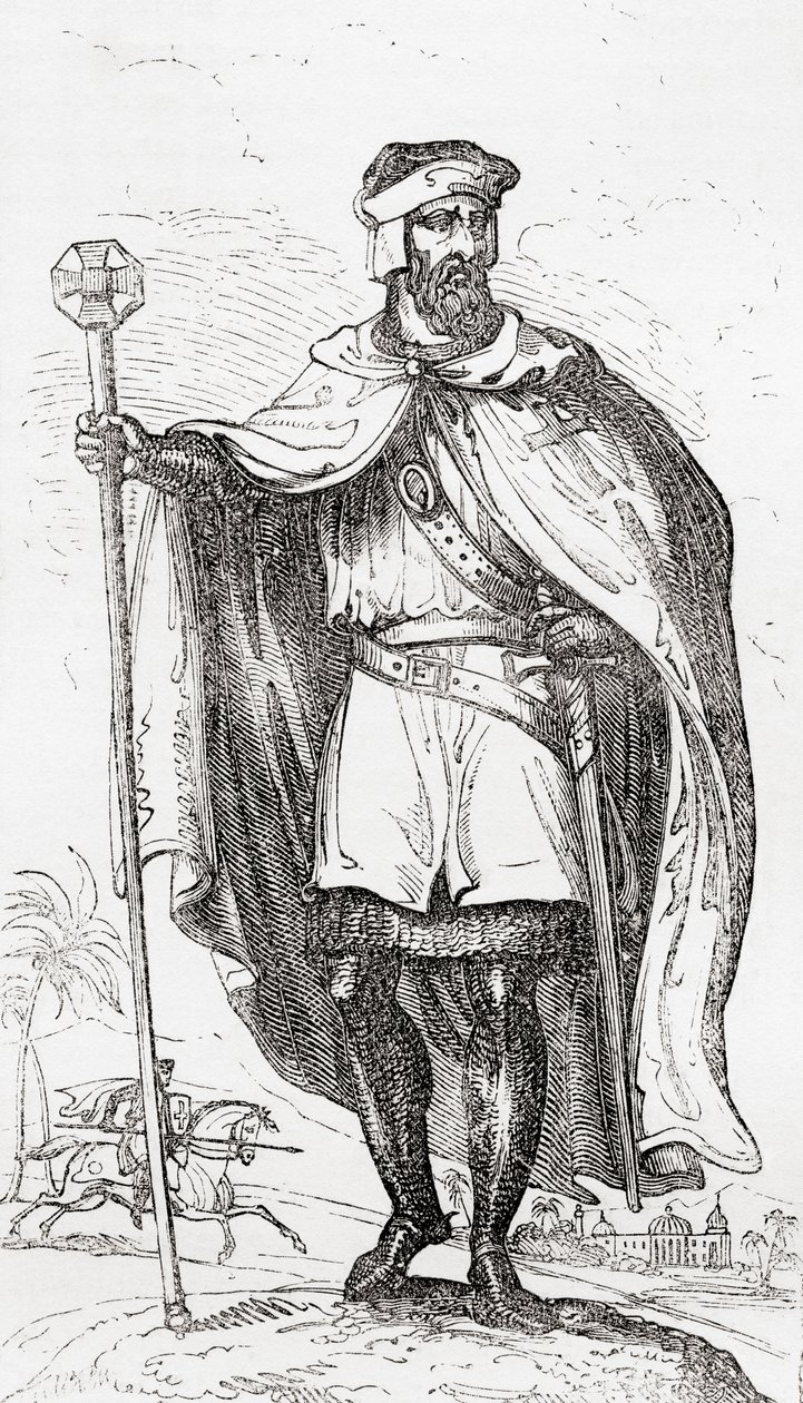 Un caballero templario, de la Vieja Inglaterra: A Pictorial Museum, pub. 1847 de English School