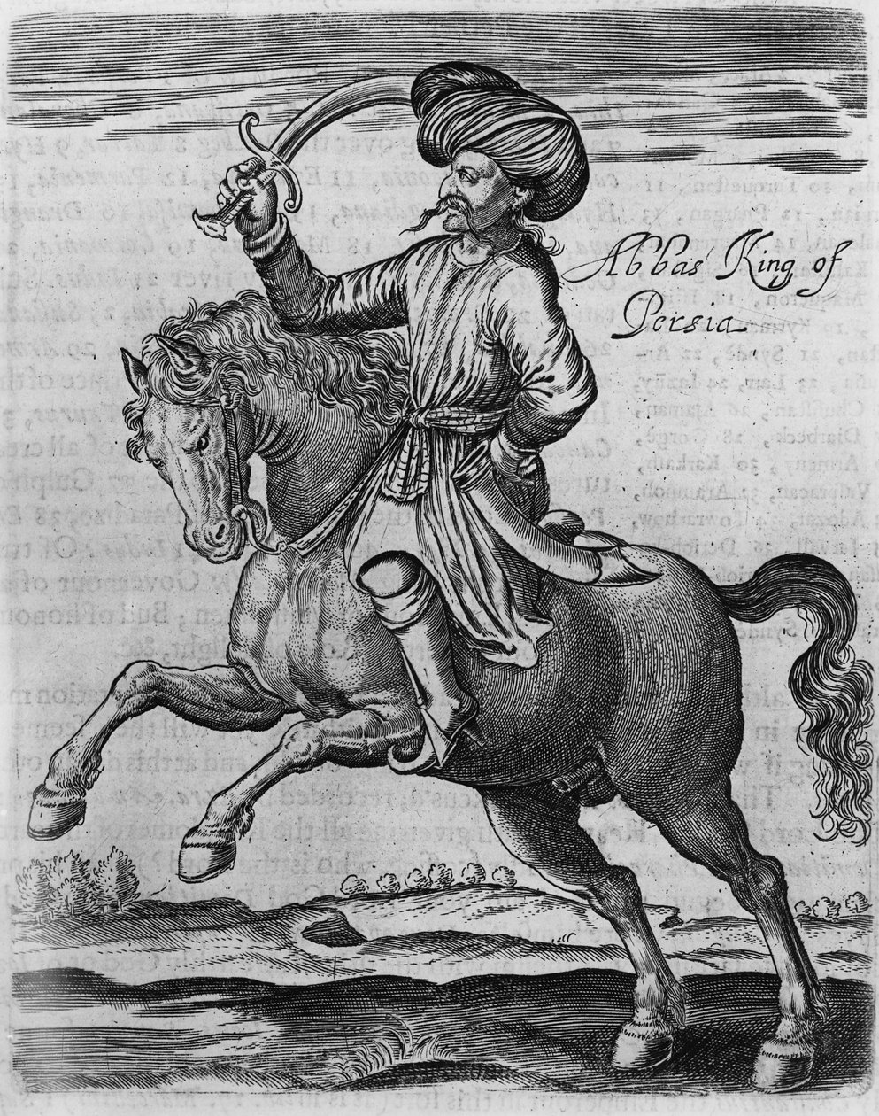 Abbas Rey de Persia, ilustración de 
