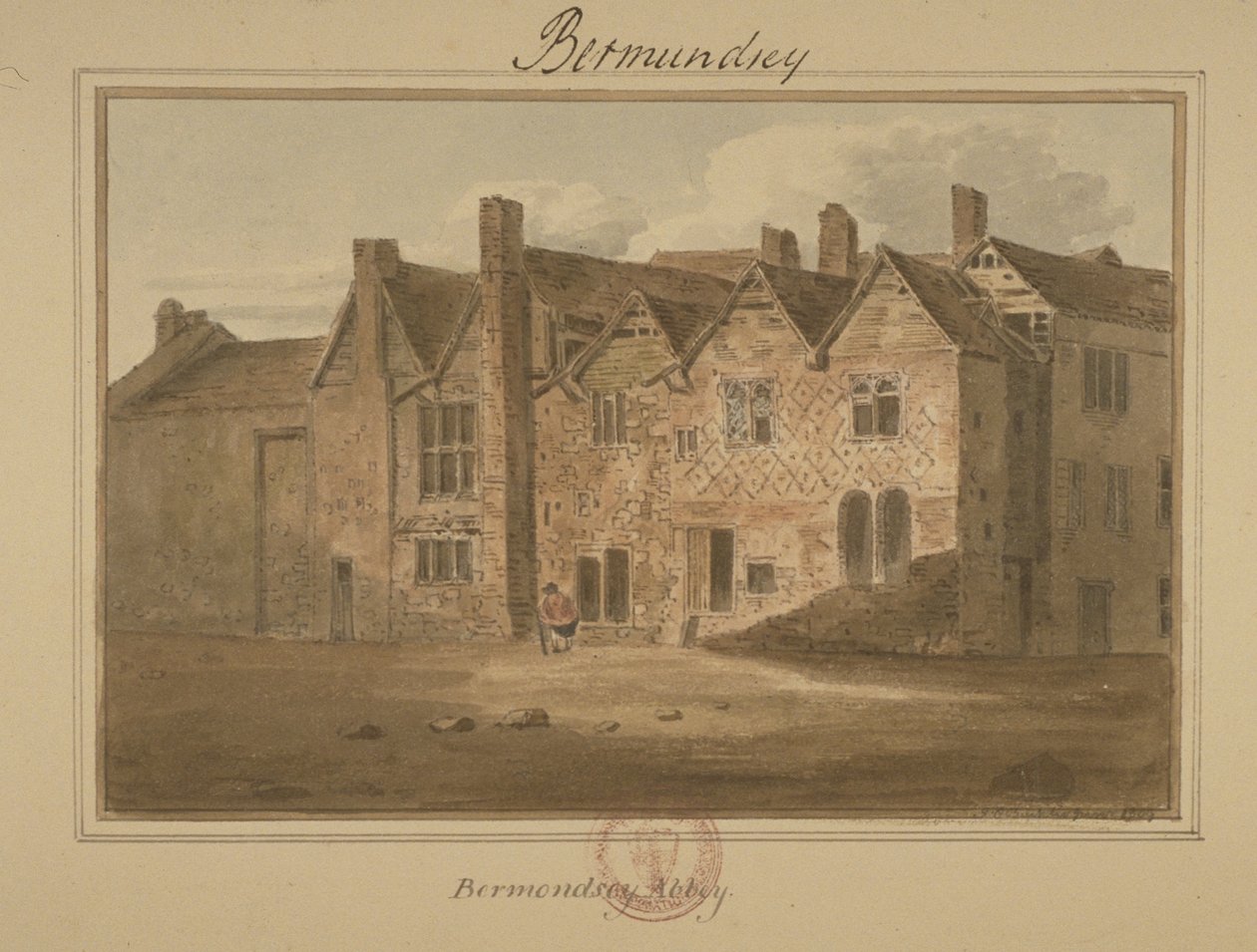 Abadía de San Salvador, Bermondsey, 1809 de English School