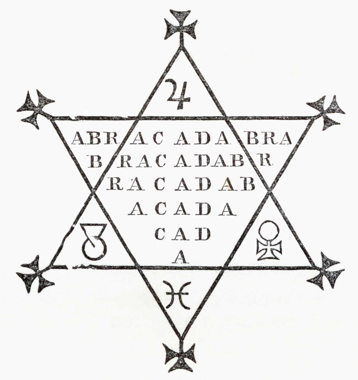 Abracadabra, de Las Leyendas de Ingoldsby o Mirth and Marvels, de Thomas Ingoldsby, publicada en 1865 de English School