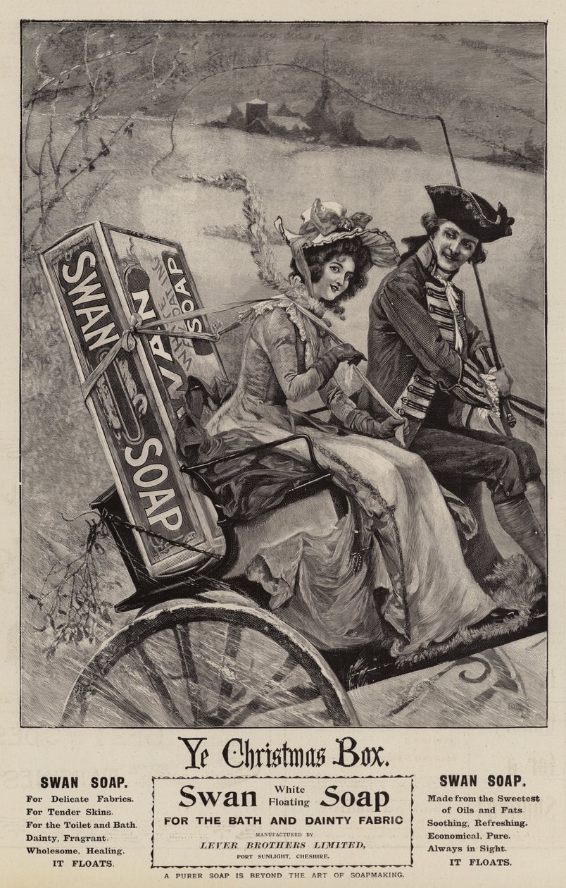 Publicidad, Swan Soap (grabado) de English School