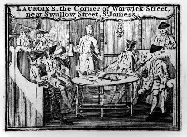 Anuncio para Lacroix, la esquina de Warwick Street, cerca de Swallow Street, St James de English School