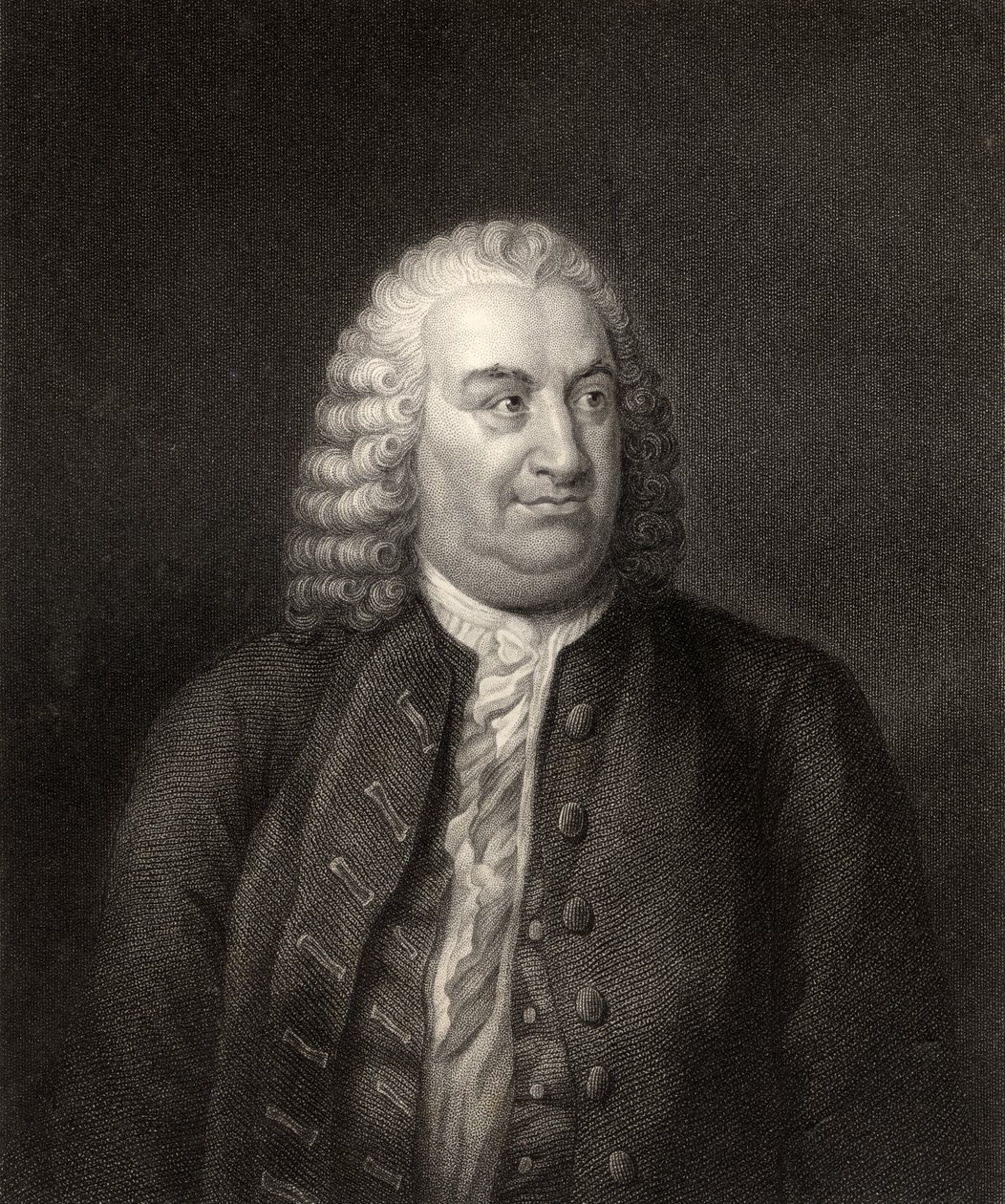 Albert de Haller, grabado por W. Holl, de 