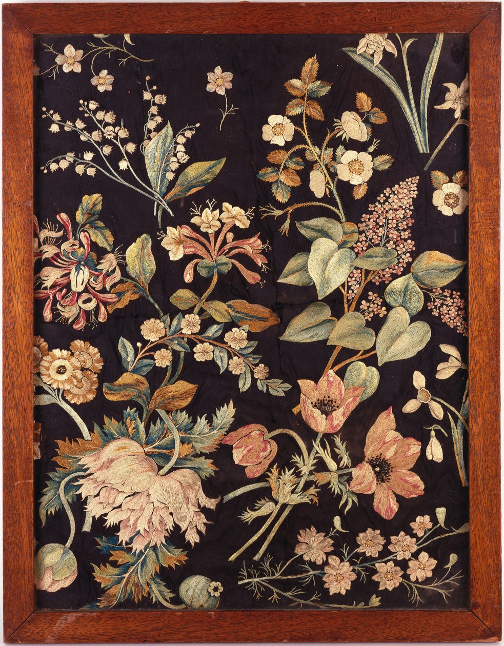 Un panel bordado al estilo de la Sra. Delany de English School