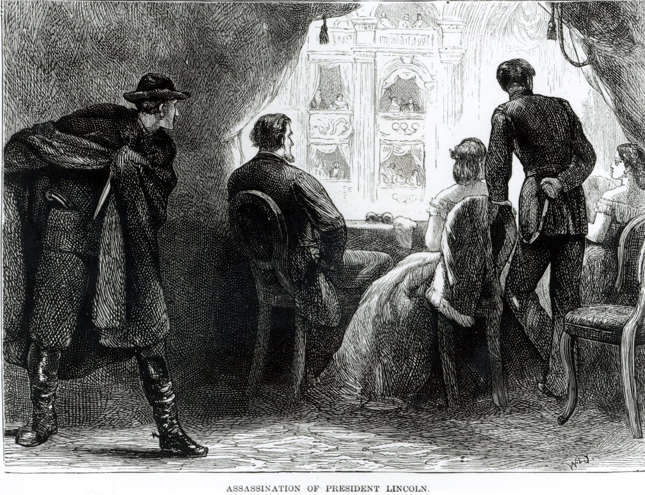 Asesinato del presidente Lincoln, 14 de abril de 1865 de English School