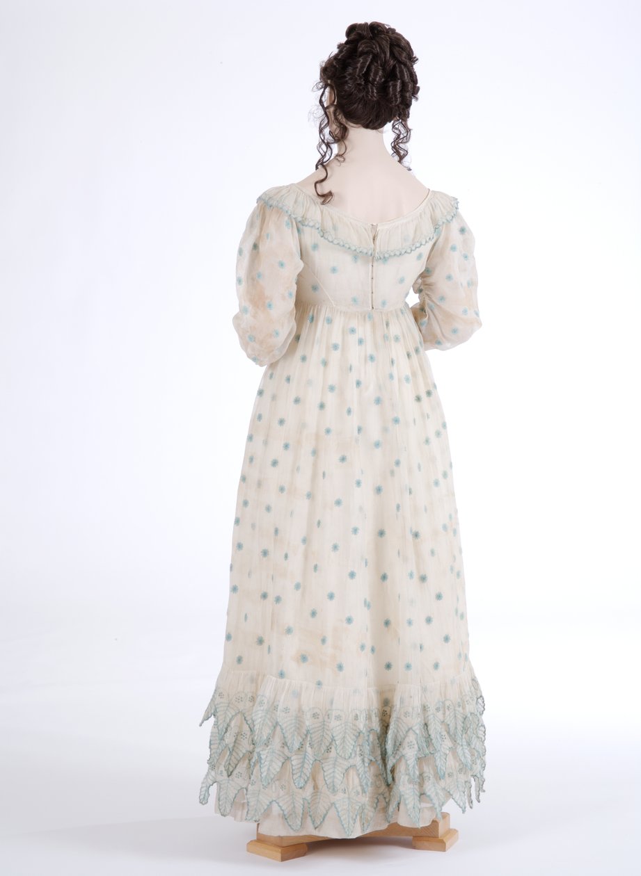 Vista trasera de un vestido de día, c.1815 de English School
