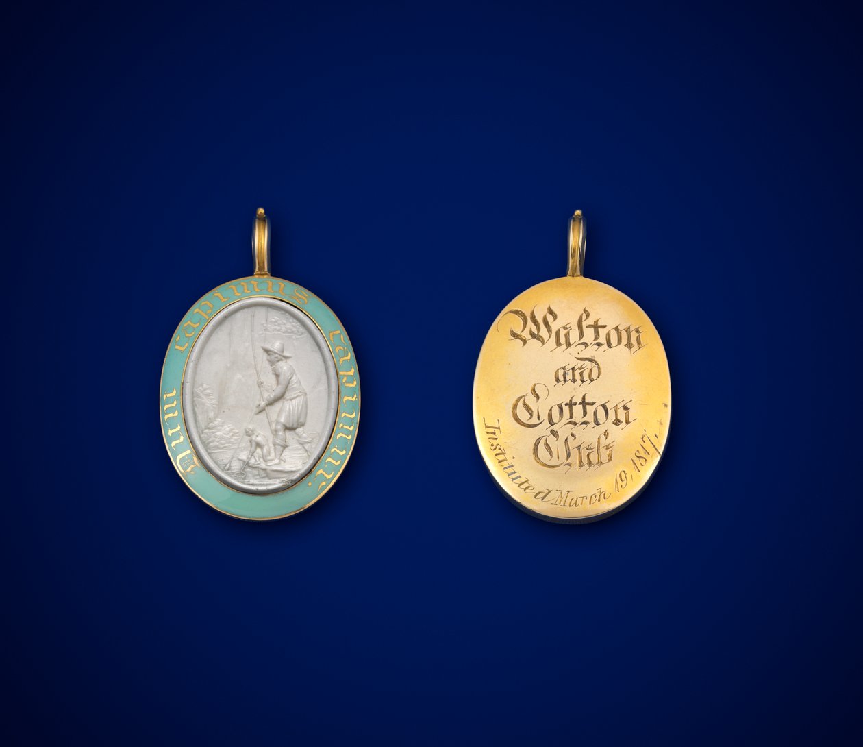Insignia del Club Walton y Cotton, instituido el 19 de marzo de 1871 de English School