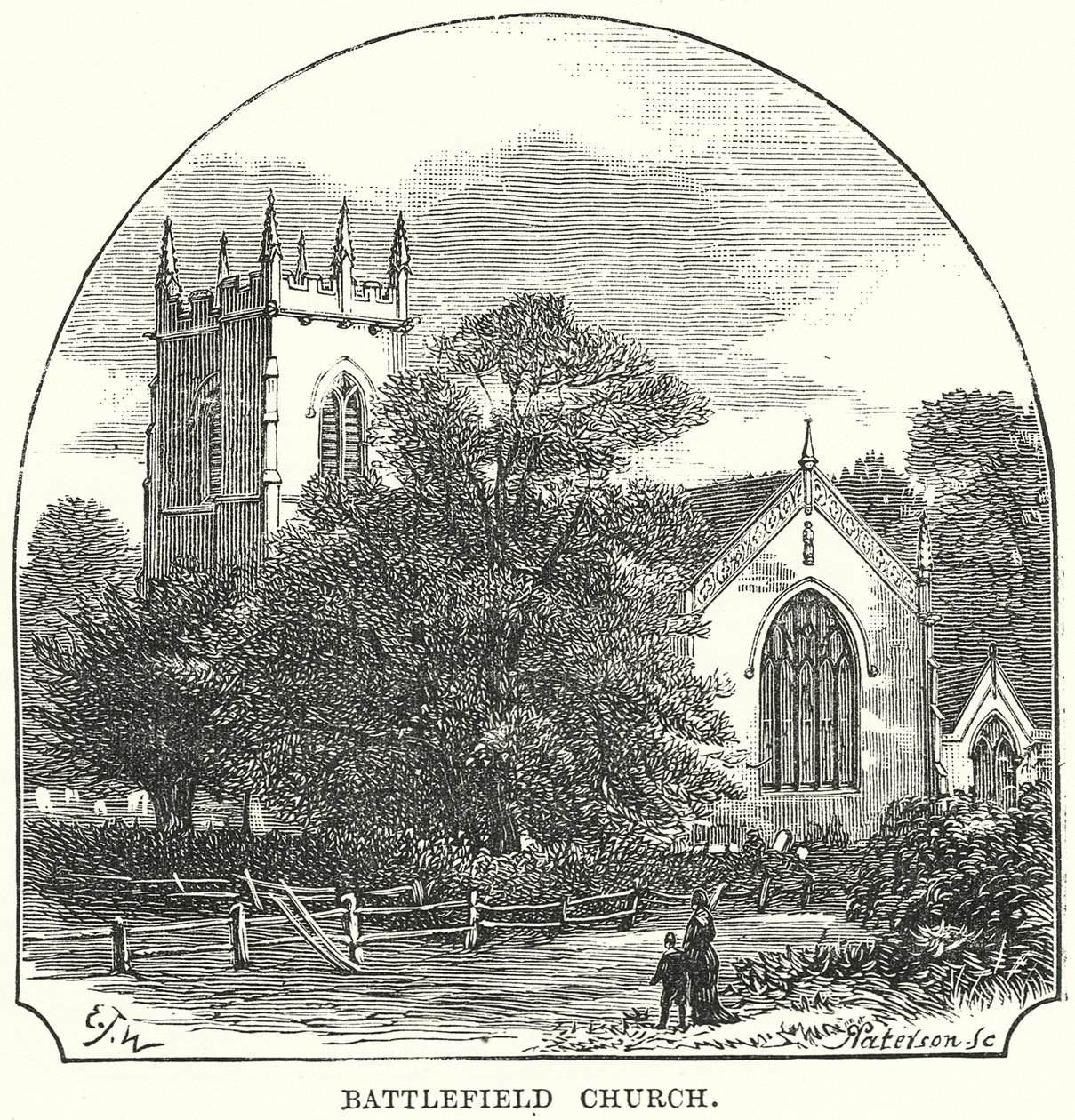 Iglesia del Campo de Batalla (grabado) de English School