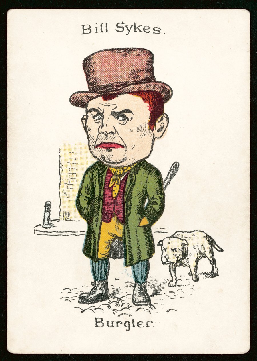 Bill Sykes, Burgler (litografía en color) de English School