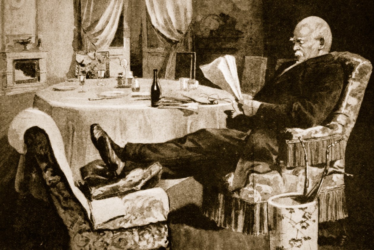 Bismarck teniendo un breve respiro de los asuntos de estado de English School