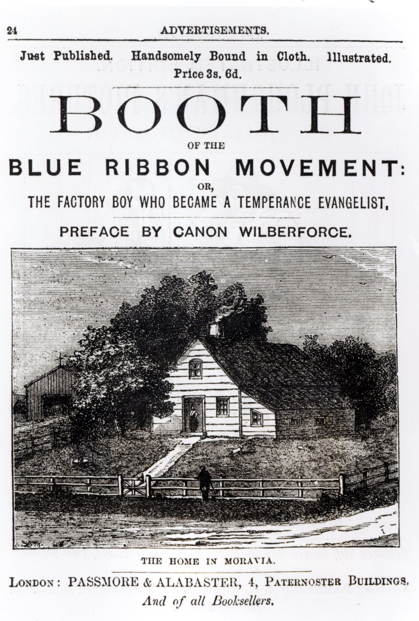 Puesto del Movimiento de la Cinta Azul, 1883 de English School