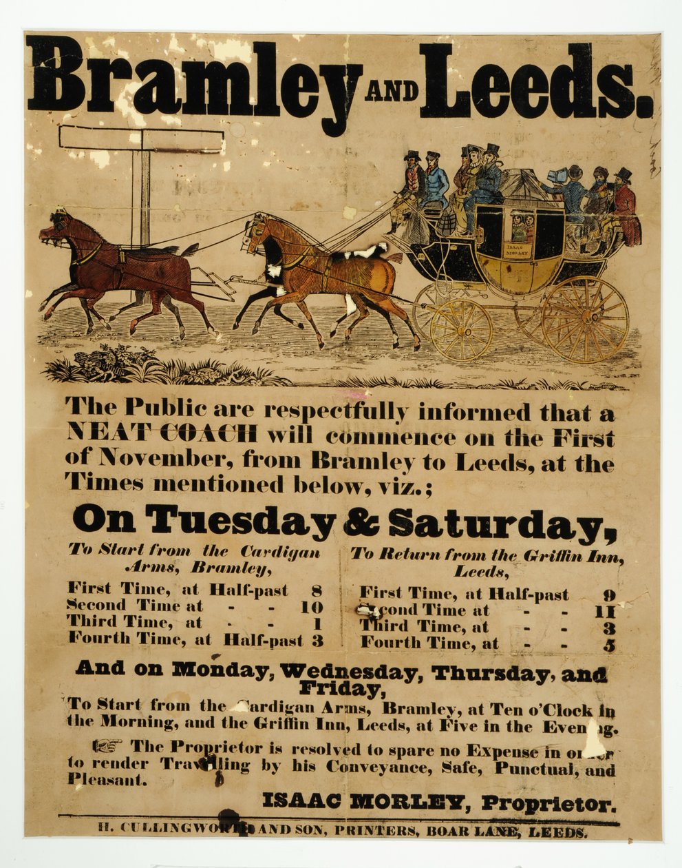 Horario del autobús de Bramley y Leeds de English School