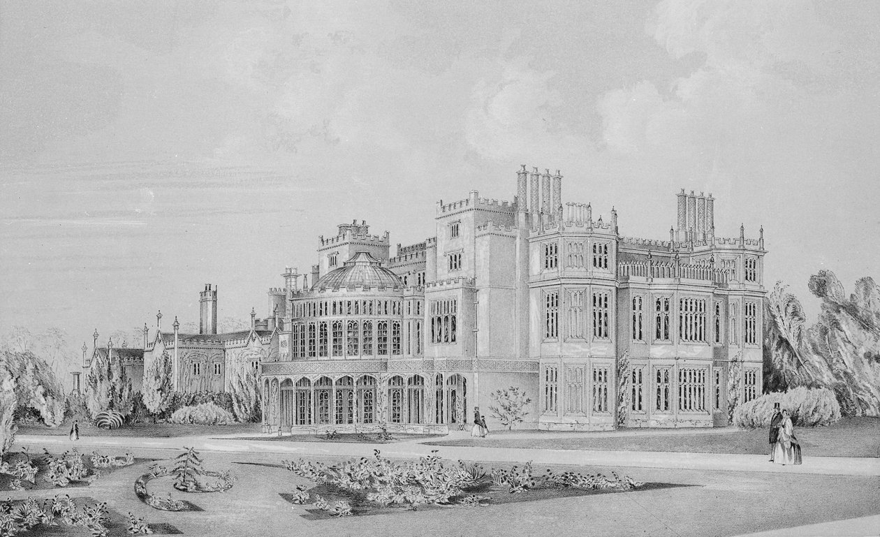 Parque Brampton cerca de Huntingdon, 1852 de English School